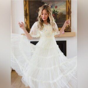 Ivy City Co Annalise Dress in Light Yellow - Medium